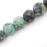 Matte Gemstone Beads for Jewelry Making, Sold per Bag 5 Strands Inside (Matte African Turquoise, 6mm)