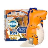 INFLATABLE DUDES Dinosaur Toy 40 Inches - Kids Punching Bag | Already Filled with Sand| T-Rex | Bop Bag | Inflatable Bopper | Pu