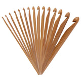Jubileeyarn Bamboo Crochet Hooks Set | 6 (15Cm) | 15 Sizes: Us C/2 (3Mm) Us O/16 (12Mm) | Carbonized Brown