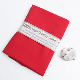 FFPDYBEST Red Cotton Fabric, Natural 100% Cotton Poplin Fabric by The Yard 59 Inches Wide Lining Fabric for Sewing Apparel Cloth