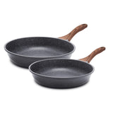 SENSARTE Nonstick Frying Pan Skillets, Swiss Granite Coating Omelette Pans, Healthy Cookware Chef's Pans, Free of Intentionally