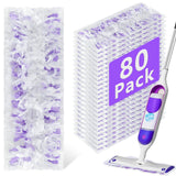 80 Pack Power Mop Refill Pads for Swiffer Power Mop , Disposable Swifter Wet Pad Refills for Swiffer, Replacement Spray Wet Pads