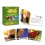 Menique Wild Animals Memory Matching Game - Spanish Edition - 80 Cards (40 Pairs) with Real Photos - Educational Game in Spanish