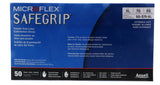 Ansell MICROFLEX SafeGrip SG-375 Exam Standard Gloves - Size XL, Blue (Box of 50)