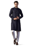 Toplot Kurta For Men || Men'S Ethnic Wear Sequin Embroidered Cotton Blend Kurta Set || Men'S Kurta (Men-Seq-Kurta-Set-5209-Navy-Xl),Navy,,B0DKF48RMR