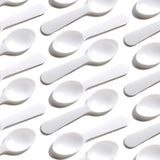 Extra Sturdy, BPA Free 200ct Plastic Tasting Spoons. Disposable Mini Tasters for Small Sampling or Individual Portions of Ice Cr