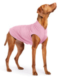 Goldpaw Stretch Fleece Dog Sweater - with Spandex for 4-Way Stretch - Soft, Comfortable Dog Coat - Machine Washable - Made in the USA - Rose - Size 18