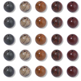 NITOPUPU 100Pcs 8mm Smooth Picasso Jasper Beads for Jewelry Making, Natural Round Loose Gemstone Stone Bead for Necklace Bracele