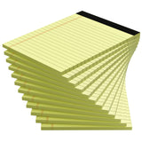 Yellow Note Pads, 12 Pack Legal Pads 4x6 Inch, Notepad of Lined Paper, Perforated Notepads, Pocket Writing Pads for Grocery List
