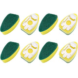 8 Pack Dishwand Refills Replacement Sponge Heads - Durable Dish Wand for Kitchen Room Dishwashing Cleaning Supplies