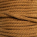 Natural Twisted Cotton Rope - Soft But Strong - Assorted Colors - 1/2 Inch Diameter (Camel, 10 Feet)