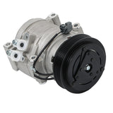 WFLNHB AC Compressor & A/C Clutch, A/C Ports 6 Grooves Replacement for Acura MDX 3.5L 2003-2006 Replacement for Honda Odyssey Pi