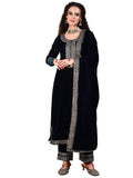 Libas Women'S Velvet Kurta Set (48788O_Blue