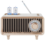 Crosley CR3043A-WS Milton Portable Rechargeable FM Radio with Bluetooth Receiver and USB Playback, White Sand