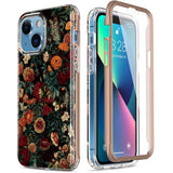 Esdot for iPhone 13 Mini Case with Built-in Screen Protector,Military Grade Rugged Cover with Fashionable Designs for Women Girl