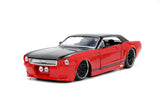 Jada Toys Big Time Muscle 1:24 1965 Ford Mustang DieCast Car (Red/Black)