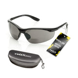voltX 'CONSTRUCTOR' BIFOCAL Reading Safety Glasses (SMOKE/GRAY +3.0 Dioptre) ANSI Z87.1+ & CE EN166F, certified/Cycling Sports G