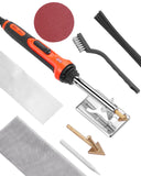 VEVOR Plastic Welder Kit, 60W/100W Dual-Power Plastic Welding Soldering Iron with 3 Welding Tips and 20 Welding Rods, Profession