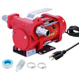 TOPWAY 110V AC Gasoline Fuel Pump 10GPM Self-priming Oil Transfer Pump With Handle, Overheat Protection, Explosion-Proof, Built-
