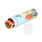 Glun 24 Shades Pencil Color Set In Round Box, Complete Drawing & Coloring Pencil Set, Round Box For Artists, All-In-One Artist P