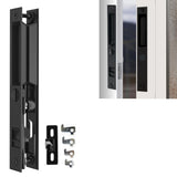 T-HAKEN Sliding Glass Door Set, 6-5/8, Black - Patio Door Handle Replacement Thick Used on Both Left and Right-Handed. (No Keyed