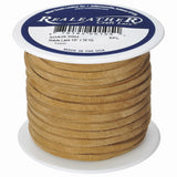 Silver Creek Leather Co Realeather SOS25-2004 Suede Leather Lace for Crafts and Jewelry Making, 0.125 x 25', Toast, 1-Spool