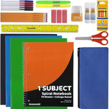 School Supplies Kit for Girls, Boys Back to School Supplies Bundle Pack 30 Piece School Supply Box Set for Kids Kindergarten, El