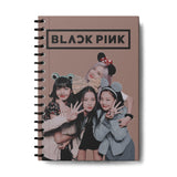 zenithink BLACKPINK Wiro Journal Notebook | 80 gsm Paper With 350GSM Hard Cover | Unruled | Pages 160 | | A5 Size | Wiro Bindi
