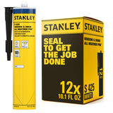STANLEY S425 All Weather Silicone White - Optimal for Sealing Windows, Doors, and Expansion Joints - High Viscosity, Quick Curin