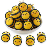 lovyomi 3D Shaped Silicone Beads for Pens, 10Pcs Bee Silicone Focal Beads for Keychain Making DIY Handicraft