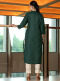 Libas Women'S Silk Regular Kurta (29276_Green Green S