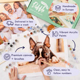 Dabble Paint by Numbers Kit – Paint by Numbers for Adults Beginners with Canvas Frame, Painting Kit for Adults, Flowers Design
