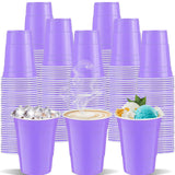 CSSOPENSS 120 Pcs 16 Oz Purple Plastic Party Cups - Disposable Drinking Cups for Tastings, Snacks, Barbecues & Picnics