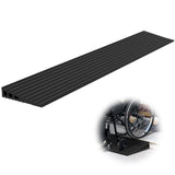 Nuvium 1.2 Rise Threshold Ramps for Doorways, 35.5 Wide Natural Rubber Power Wheelchair Ramp is Adjustable and Cuttable for Door