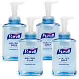 PURELL Brand HEALTHY SOAP Gentle & Free Foam, Fragrance-Free, 17.4 fl oz Hand Soap Table Top Pump Bottle (Pack of 4) - 5016-04