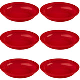 Providence Spillproof Inner Lip Plate 9 Red 6 Pack