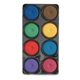 Colorations Tempera Cakes, 8 Jumbo Cakes, 8 Tropical Bold Colors, Great Value Paint, Kids Tempera Paint, Paint for Children, Kid