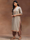 Libas Women'S Pure Cotton Kurta Set (36672O0R Beige M