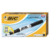 BIC Intensity Dry Erase Markers, Fine Tip, Black, 12/Pack (GDE11BLK)