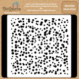 DeQuera Dot Design Stencil for Fabric Painting Grimy Dots Stencil Stencils for Dot Painting Dot Painting Stencils Template