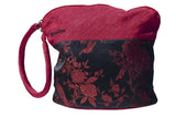 HiyaHiya Small Project Bag for Knit and Crochet Red and Black Floral