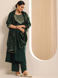 Libas Women'S Silk Blend Kurta Sets (Gs1102_Green_Xxl)