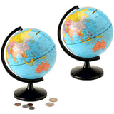 Globe 5.6 Coin Bank, Pack of 2