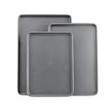 GoodCook Everyday Nonstick Carbon Steel Baking Sheet Set, 3 Pack - Small 13x 9 , Medium 15x 10 , Large 17x 11