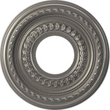 Ekena Millwork 10OD x 3 1/2ID x 3/4P Cole Thermoformed PVC Ceiling Medallion (Fits Canopies up to 4 1/4), Aged Dark Steel