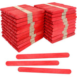 CraftySticks- 1000 Pack 4.5 Inch Red Popsicle Sticks, Wood Craft Sticks for Crafts, Learning and STEM Basics