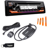 JVC KD-T91MBS Marine Stereo w/CD, BT, USB, Amazon Alexa + SXV300 SirusXM Satellite Radio Tuner