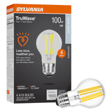 Sylvania LED TruWave Natural Series A19 Light Bulb, 100W Equivalent, Efficient 15W, 1600 Lumens, Medium Base, Dimmable, Clear, 3