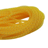 Chenkou Craft Bright Yellow 12Yards Solid Mesh Tube Deco Flex for Wreaths Crafts (Bright Yellow, 3/8(8mm))