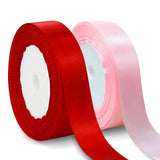 Feelorna 2 Rolls Satin Ribbons, 4/5 Inch x 24 Yards Balloon Ribbon for DIY Crafts, Thin Solid Color Ribbon for Present Wrapping,